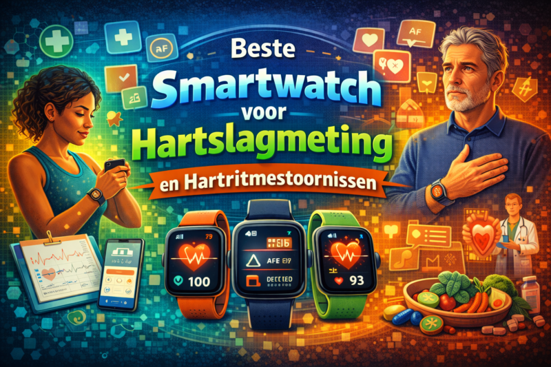 Beste smartwatch voor hartslagmeting en hartritmestoornissen