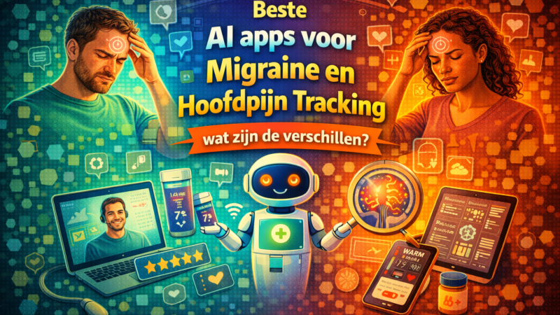 Beste AI apps voor migraine en hoofdpijn tracking