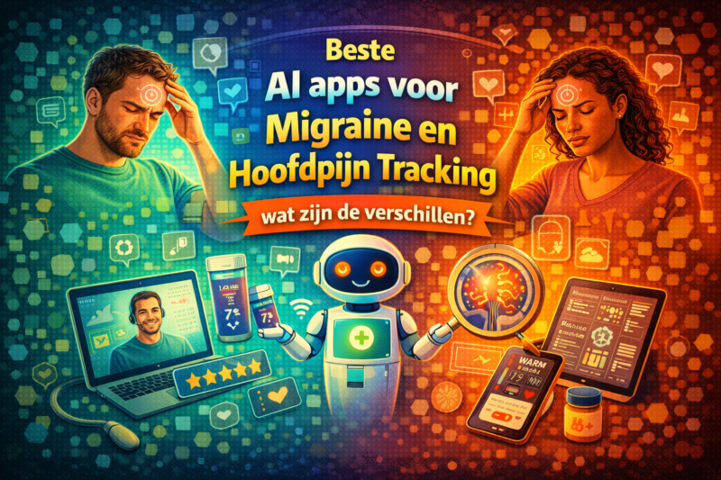 Beste AI apps voor migraine en hoofdpijn tracking