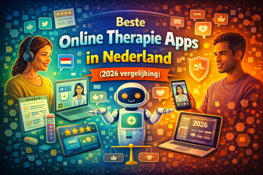 Beste online therapie apps in Nederland (2026 vergelijking)
