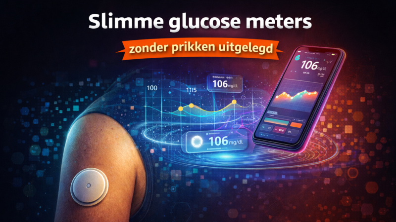 Slimme glucose meters zonder prikken uitgelegd