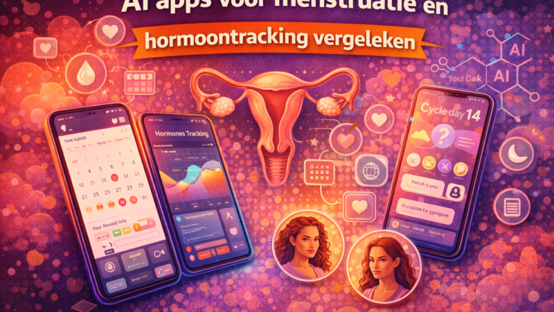 AI apps voor menstruatie en hormoontracking vergeleken