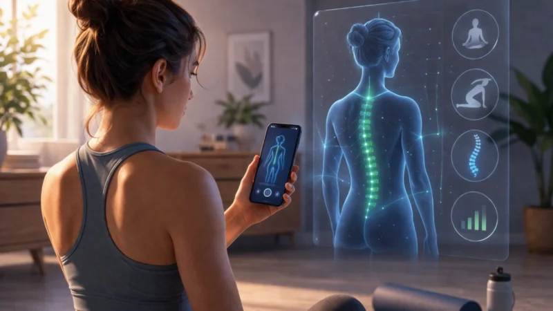 AI apps voor rugpijn en houding correctie