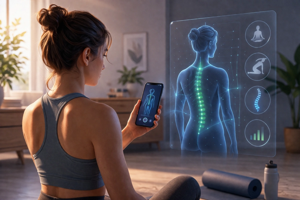AI apps voor rugpijn en houding correctie