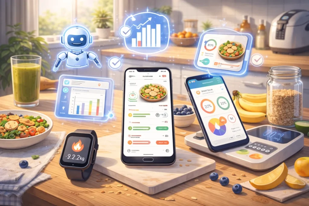 Beste AI apps voor voeding en calorie tracking