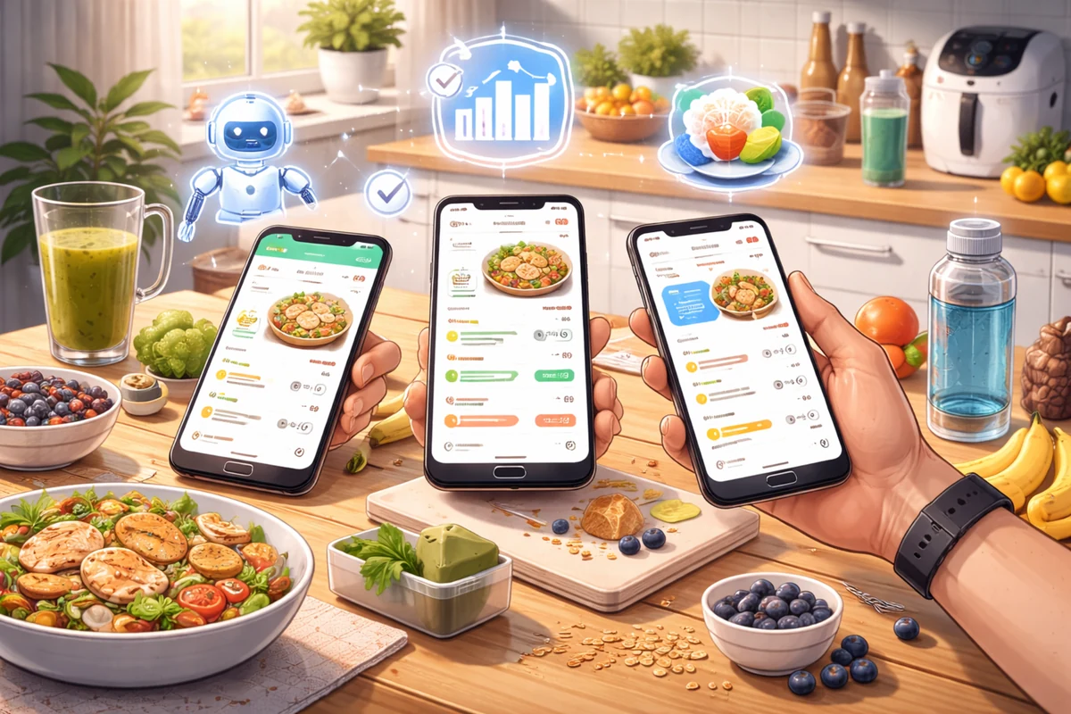 AI calorie teller apps vergeleken